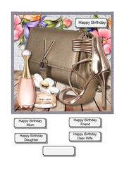 Designer bag shoes and perfumes