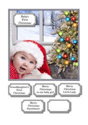 Baby girl first Christmas