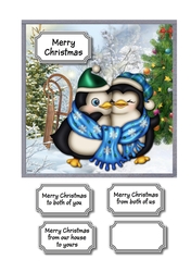 Christmas penguins