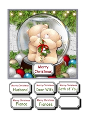 Forever Friends Snow Globe and Mistletoe