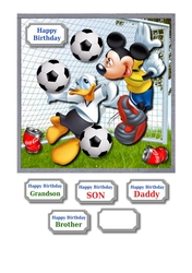 Mickey and Donald Football Training