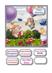 Woodland friends birthday or get well soon