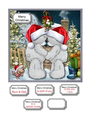 Tatty teddies under the mistletoe