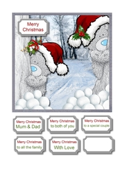 Tatty teddies snowball fight