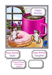 Doughnuts, mice, and coffee