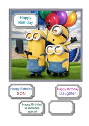 Minions birthday selfie