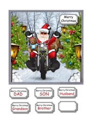 Santa the biker