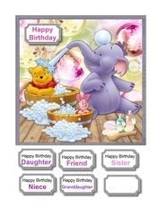 Eeyore, Pooh and Piglet bath time