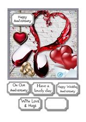 Anniversary and red wine