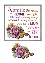 Mum card topper