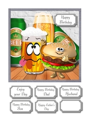 Burger and beer