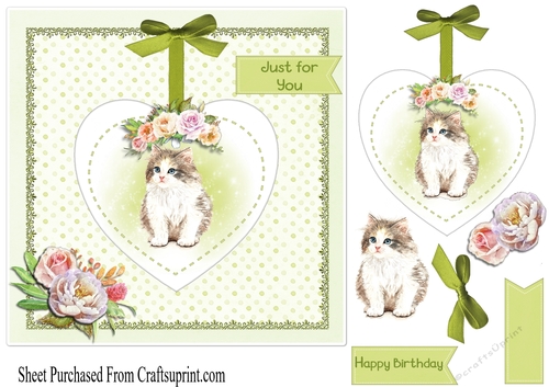 Cat card - happy birthday