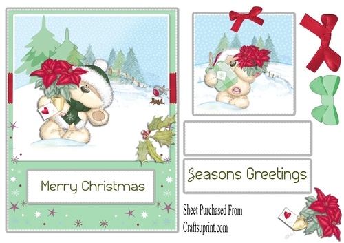 Happy Christmas - cute bear
