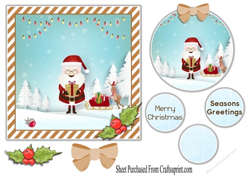 Happy Christmas - funny santa