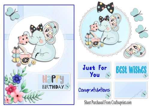 Elephant - happy birthday mum