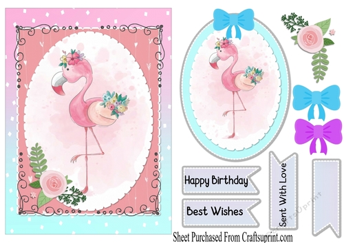 Flamingo - happy birthday