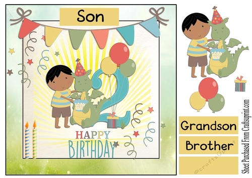 Happy birthday age 2 