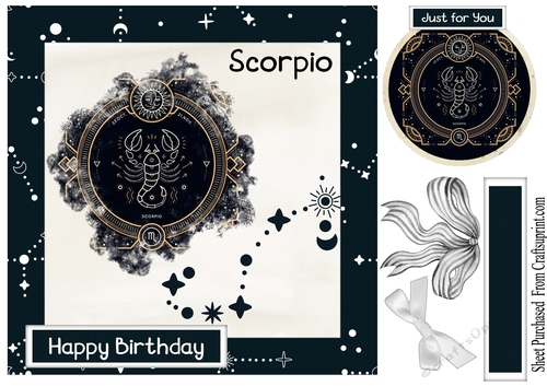 Zodiac card - Scorpio