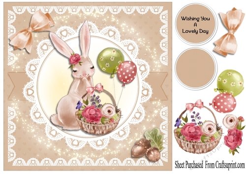 Bunny card - happy birthday