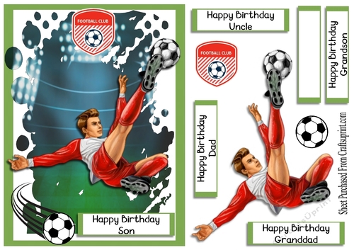 Birthday - Football card