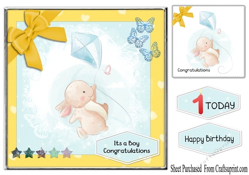 New baby boy - birthday 1 today