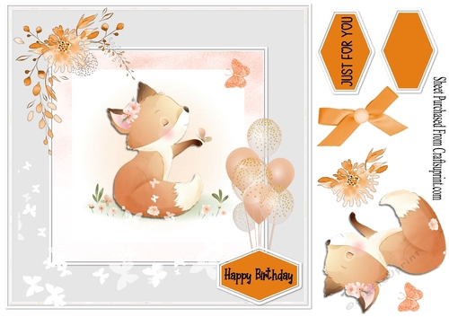 Foxy moments card - just for you