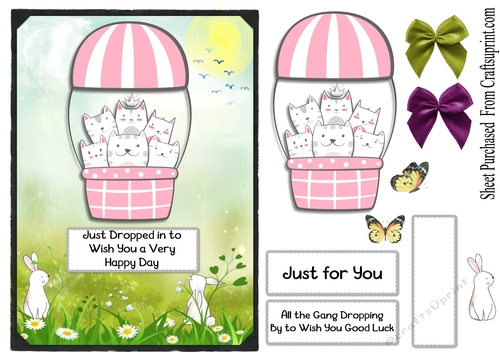 Cat card - happy birthday