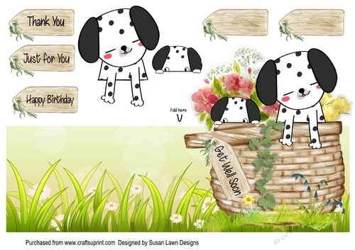A basket of puppies