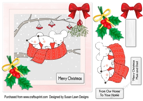 Christmas Mice - Merry Christmas