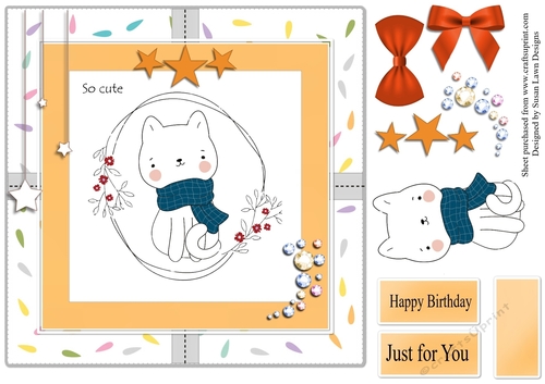 I am so cute- cat card  no 2