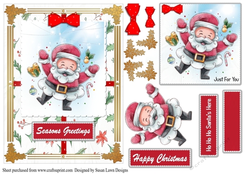 Cute laughing Santa