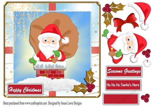  Santa in a chimney