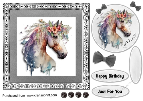 Floral horse no 2