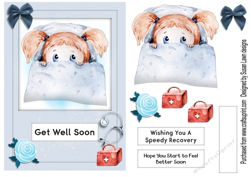 Get well - cute girl