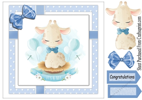 baby boy  topper in blue