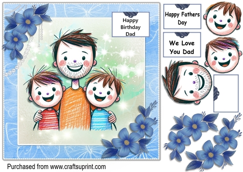 Cartoon dad no 1