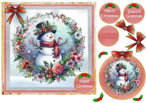 Festive snowman no 3