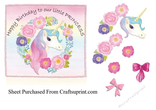 Unicorn series - happy birthday little princess