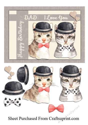 Cats- Happy Birthday dad