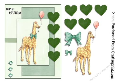 Giraffes Happy birthday