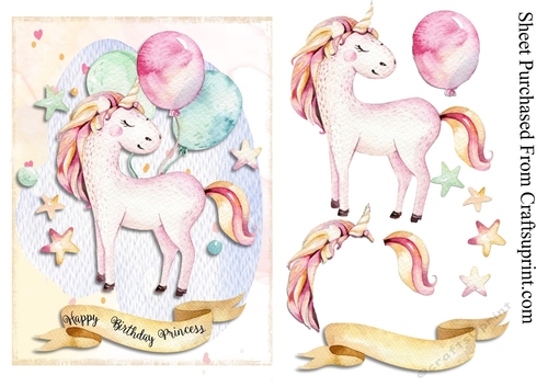 Unicorn - happy birthday princess