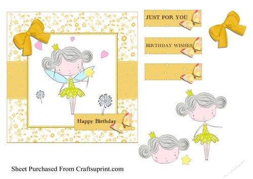 Happy birthday - cute fairy