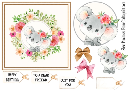 Happy birthday - cute Koala