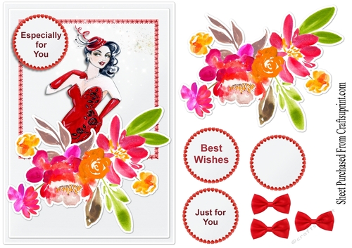 Especially for you - lady in red