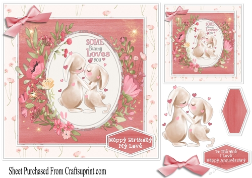 Some bunny loves you - Anniversary card
