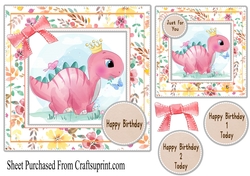 Birthday featuring a dinosaur