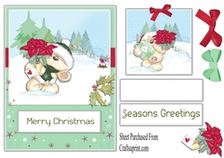 Happy Christmas - cute bear