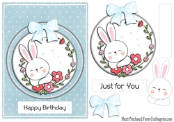 Happy Birthday - Cute rabbit