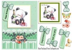 Congratulations - panda card