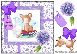 Happy birthday - cute deer